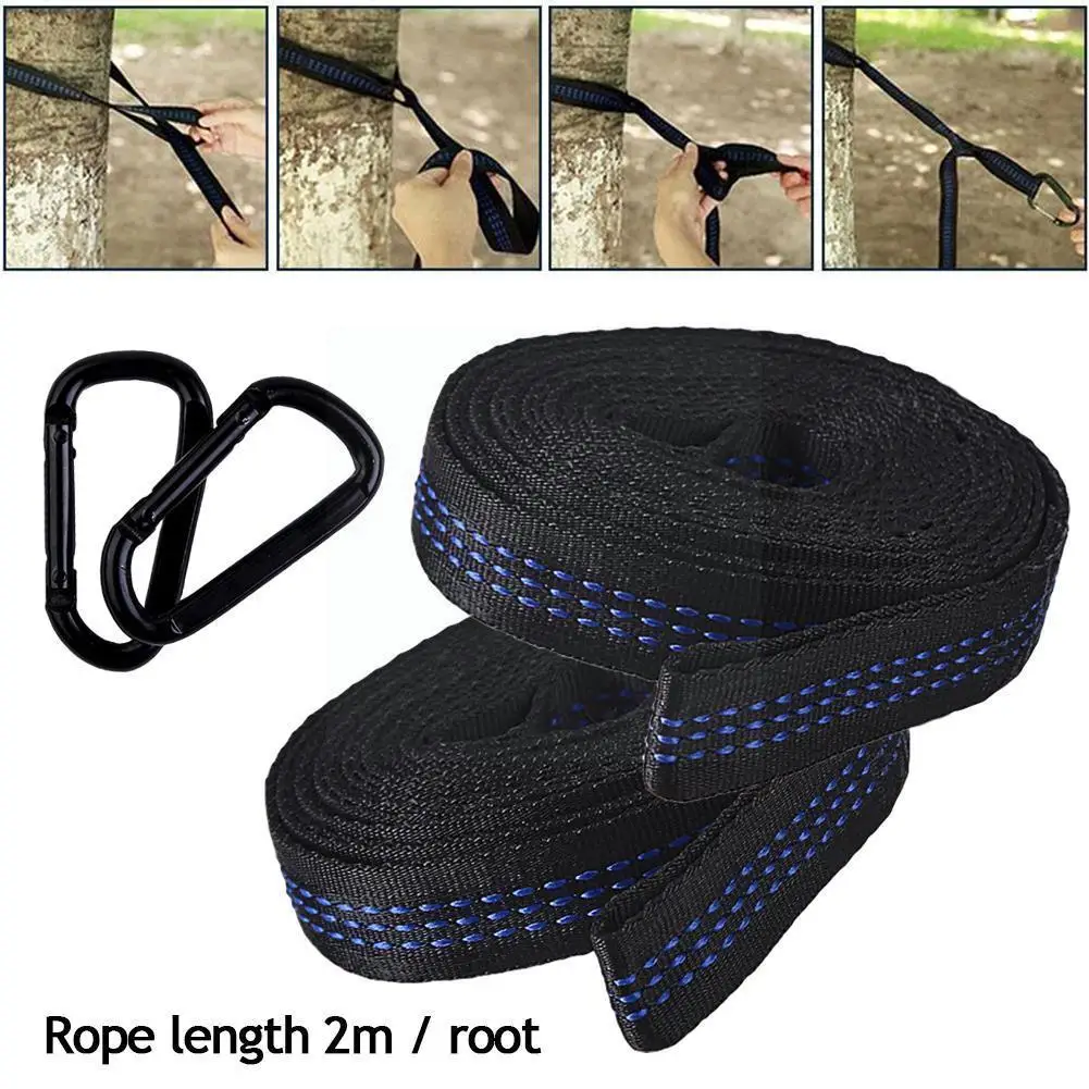 

Adjustable Hammock Straps With Buckle Loops Aerial Hammock Hanging Outdoor 200kg Rope Aerial Load Yoga Belt Strap Portable S0g5