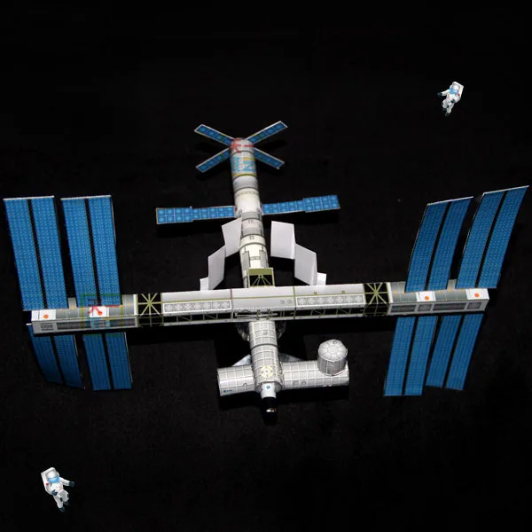 

International Space Station 3D Paper Model DIY Puzzle Handicraft Course Origami