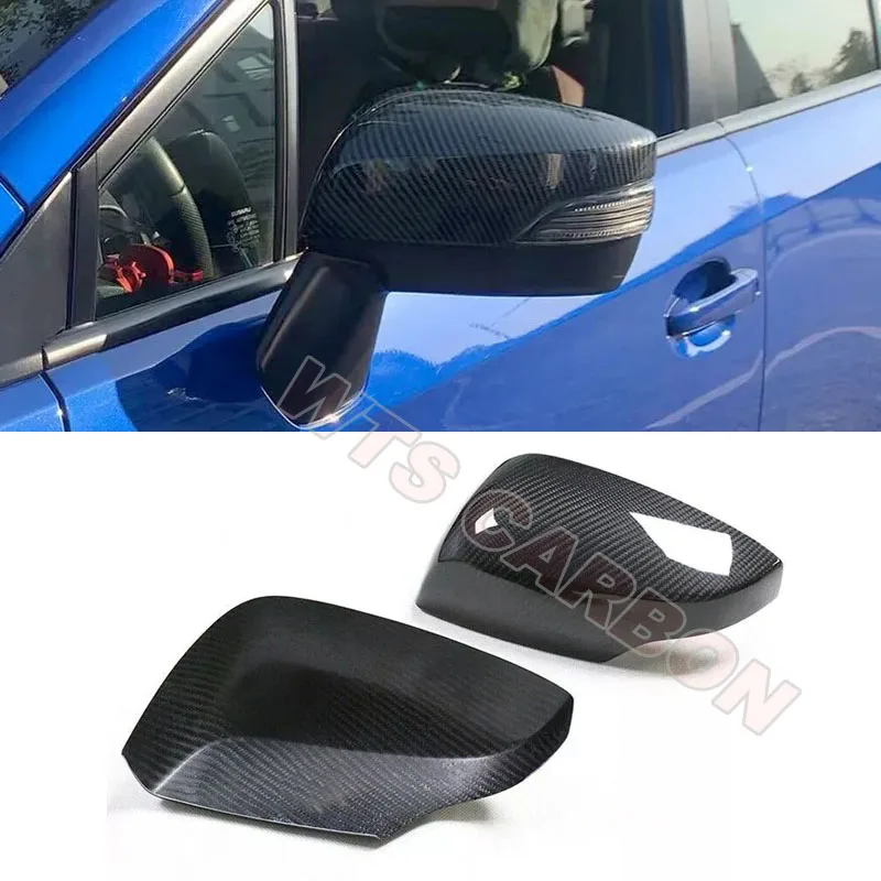 Накладки на зеркала бокового вида из настоящего углеродного волокна для Subaru WRX STI