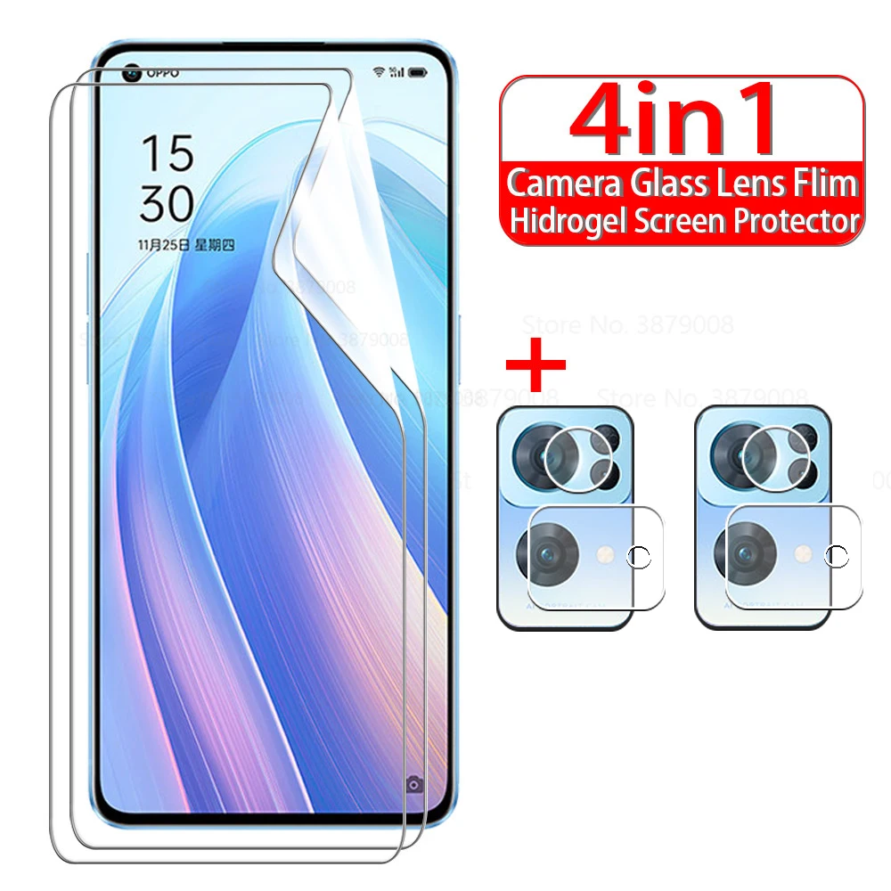 

4in1 Hydrogel Film Screen Protection For Oppo Reno7 Pro 5G Camera Lens Protect Film Reno 7 Pro 7Pro Not Glass Protective Films
