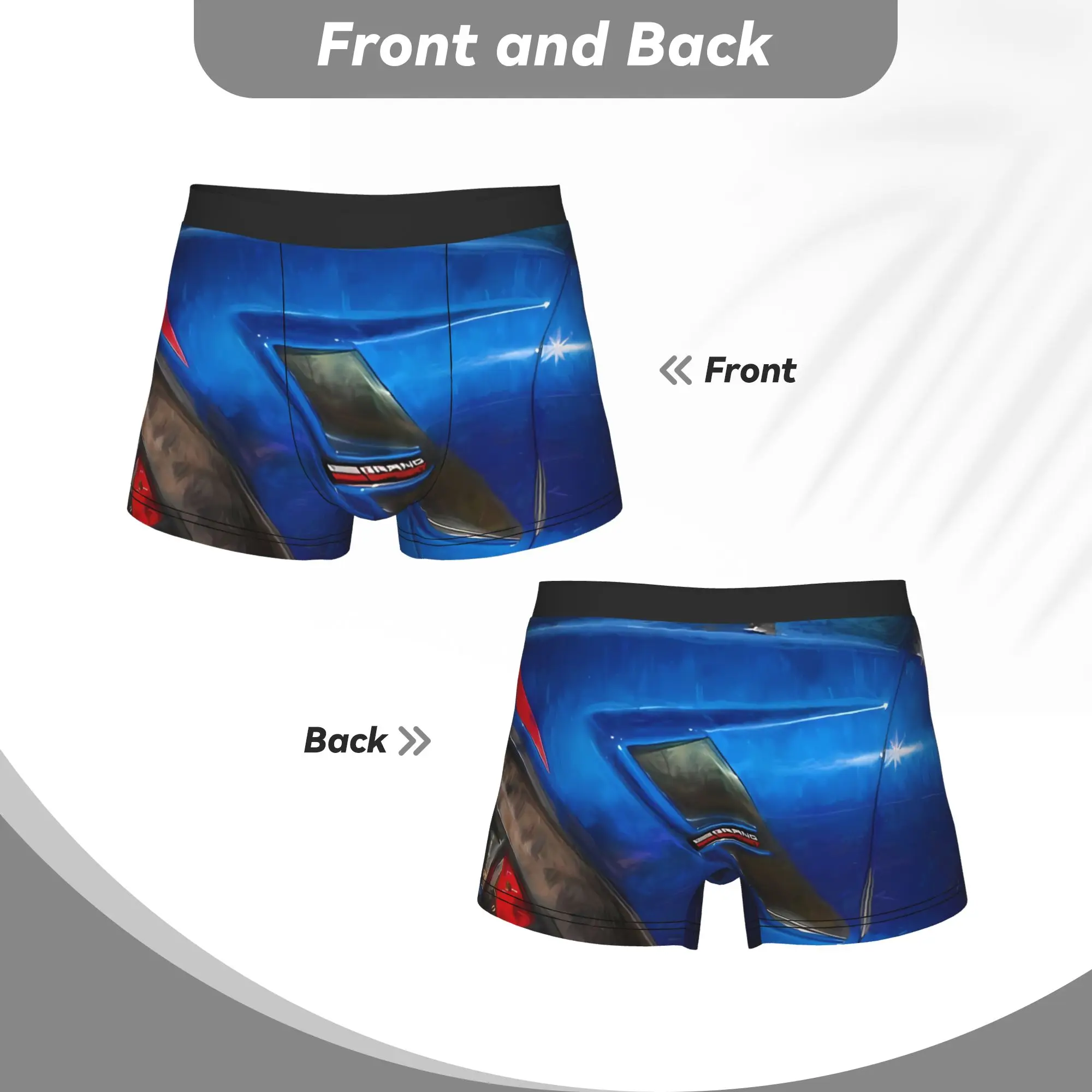 Фото 2017 Corvette C7 Grand Sport IMSA Wide Body C-Corvettes Underpants Homme Panties Мужское нижнее белье, удобные шорты, трусы-боксеры №5