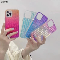 fashion luxury colorful gradient clear girl hard case for iphone 13 12 pro max 11 female lens protective transparent soft cover