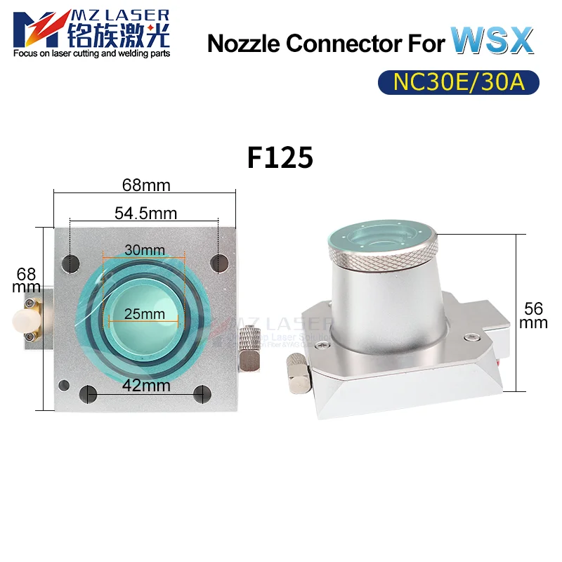 Mingla ser коннектор сопла емкостный датчик для WSX NC30E NC30A F125 F150 волоконная машина