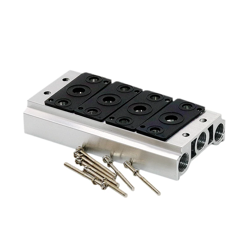 Пневматические СОЛЕНОИДНЫЕ клапаны 4V110 4V210 4V310 выпускной коллектор воздуха 100 м 200