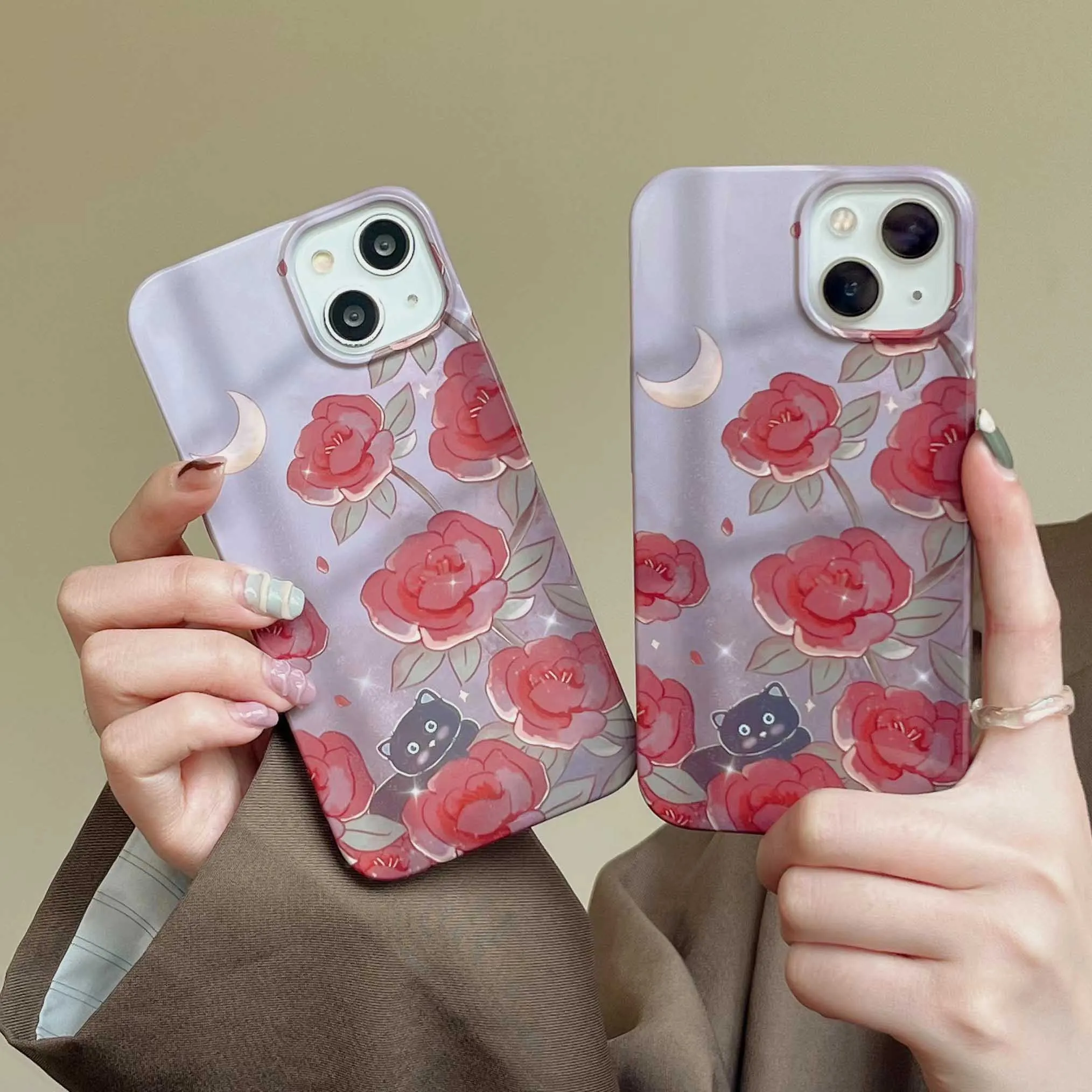 Винтажный чехол для телефона Floser Rose, Жесткий Чехол из поликарбоната для Iphone 12Pro 13Pro 14ProMax 11 12 13 14 Pro Max, Защитные Чехлы