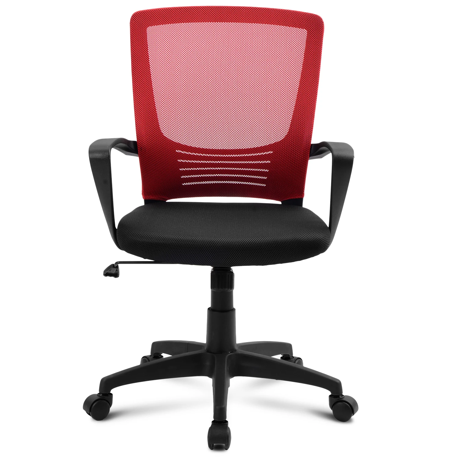 

Office Chair with Armrests Lumbar Support Ergonomic Adjustable Rolling Swivel Computer Task Back Mesh Desk Comfortable Executive