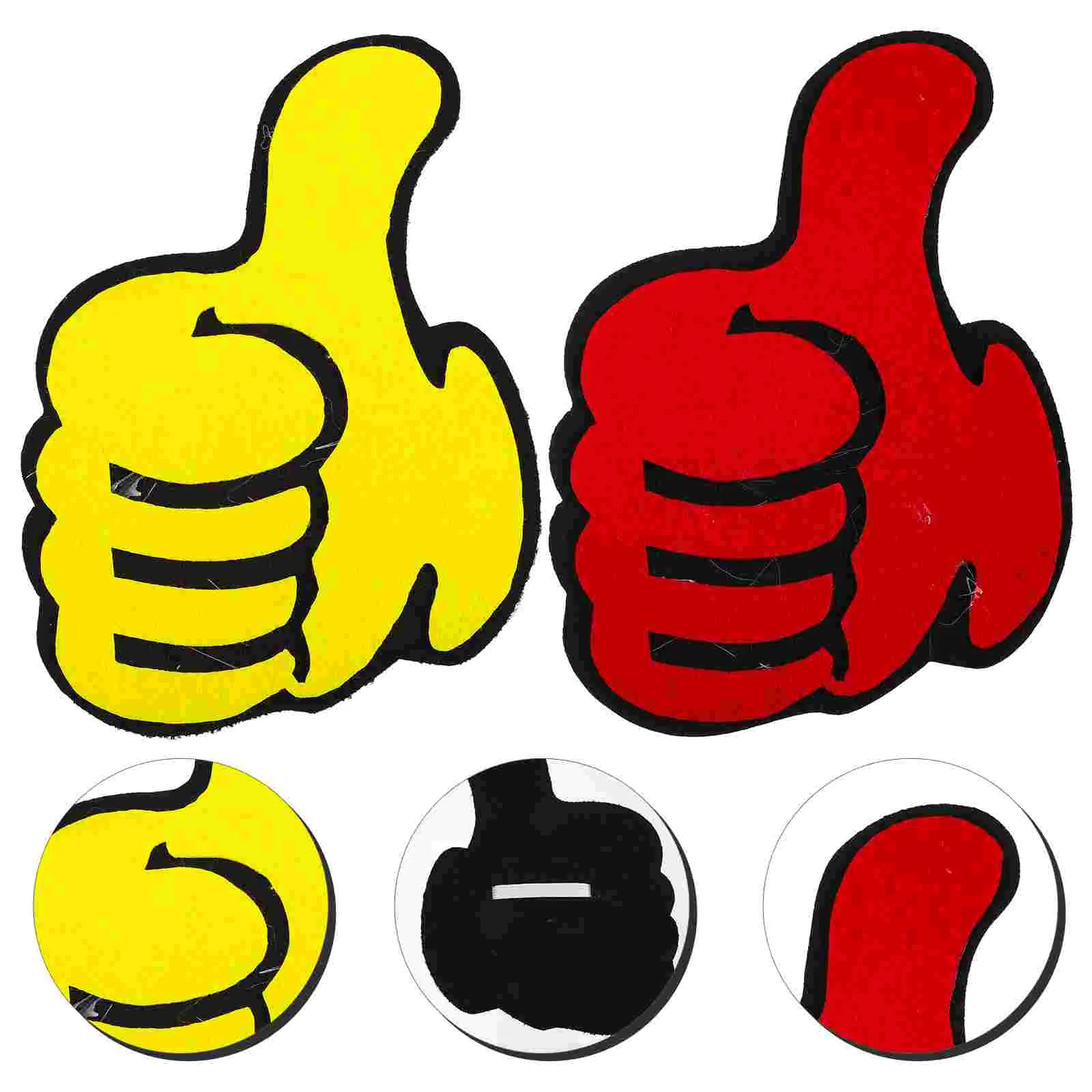 

Victory Props Cheerleaders Decor Felt Decorative Thumbs Ornament Cheering Supplies Playset Accessories