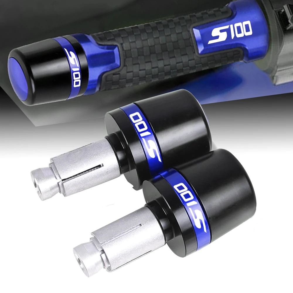 Cnc 7/8'' 22mm for Suzuki S100 S 100 Handle bar scooter handle handlebar grip plus Handle Bar Cover Tips Caps