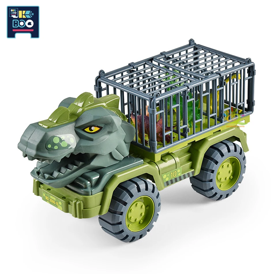 

UKBOO City Dinosaur Engineering Car Model Dino Dump Truck Crane Vehicle Educational Interactive Toys for Children