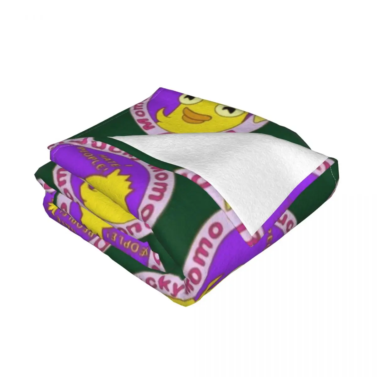 Ducky Momo I Hate People бросает одеяло с наполнителем волосы для детских одеял