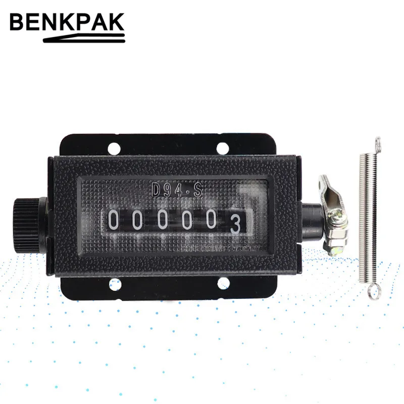 1pc Original BAILE D94-S 0-999999 6 Digit Resettable Mechanical Pulling Count Counter | Counters