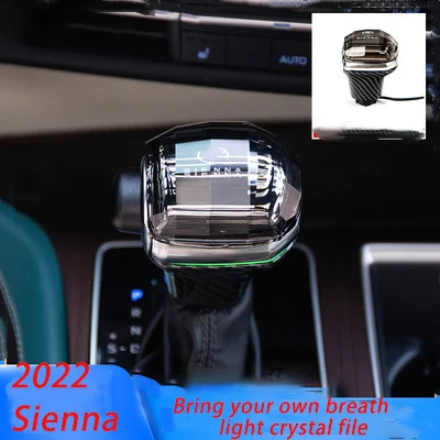 

High Crystal Handle For Toyota Sienna 2022 Car Accessories Automatic Gear Shift Knob Lever Joystick Cover
