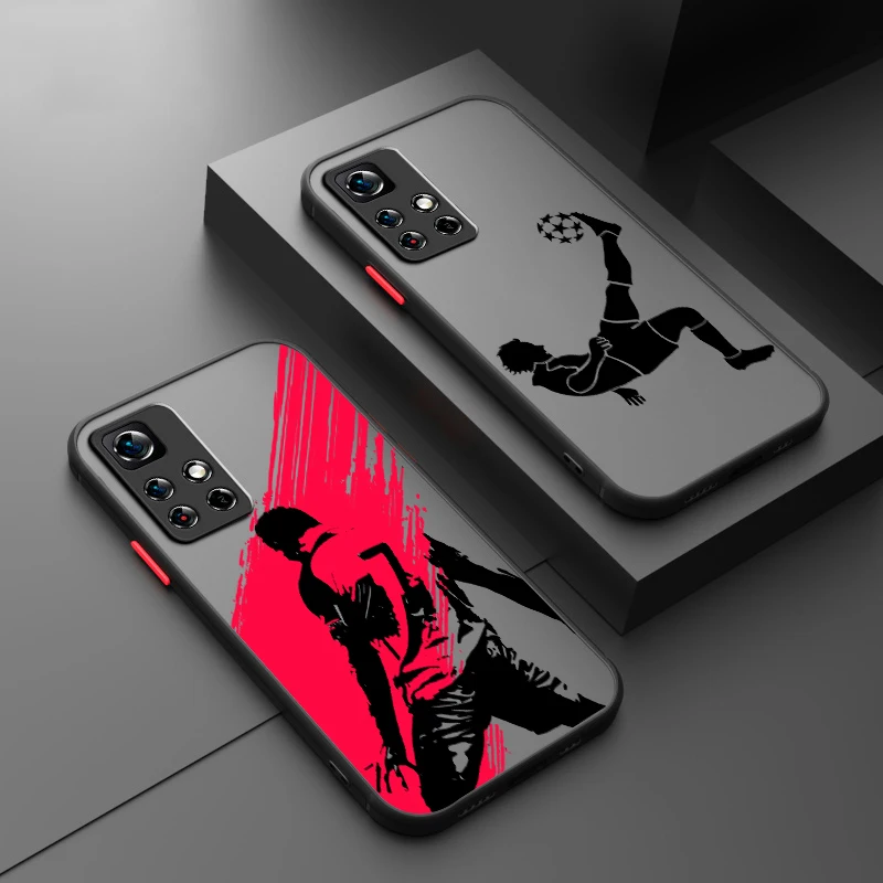 Искусство Футбольные Звезды № 10 7 Матовый полупрозрачный для Redmi 8 8A 9A 9C 9AT 9 9T 10X 10A