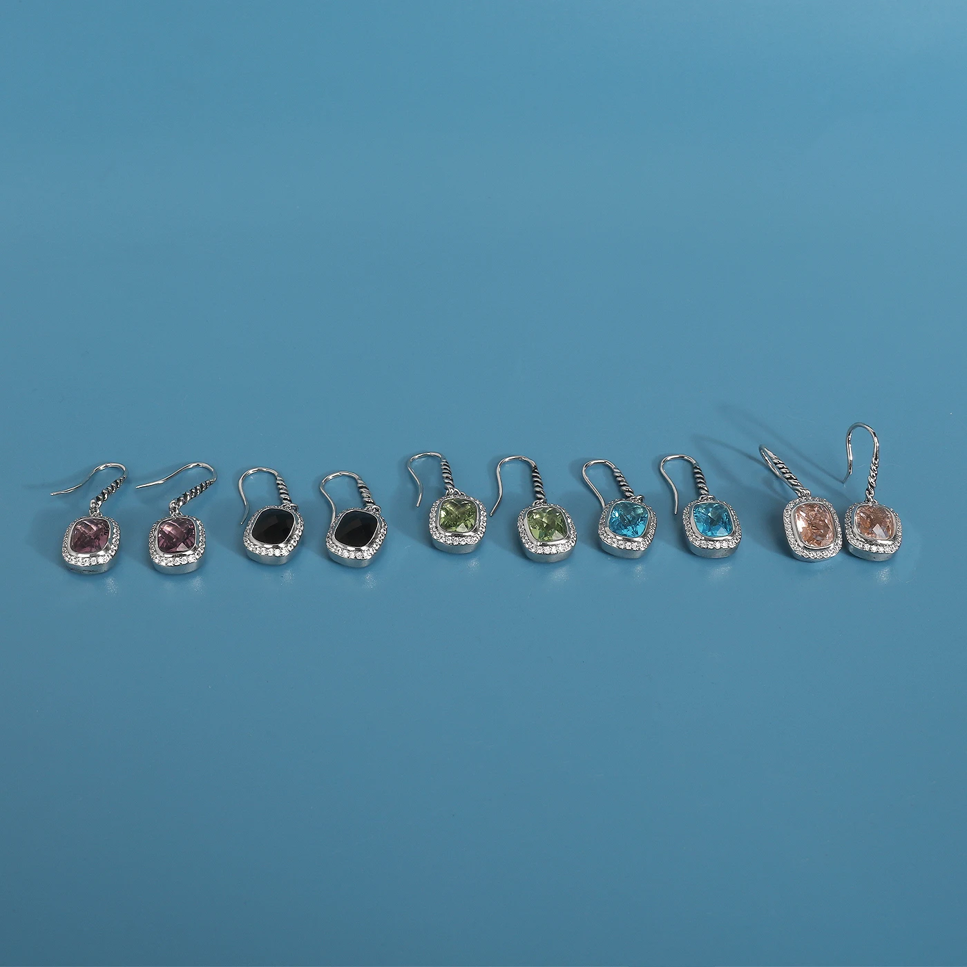 Индивидуальные Подвесные серьги David сферические квадратные ушные крючки модная