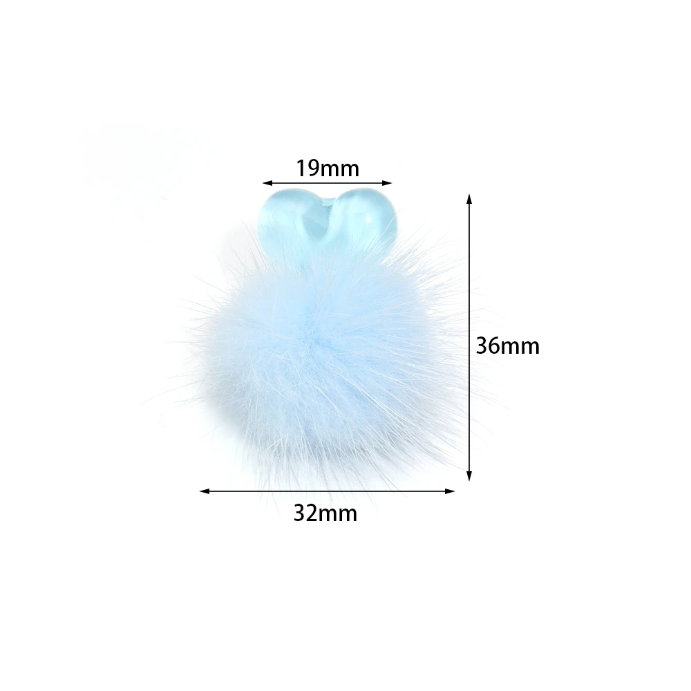 1 пара 36x32 мм милые Мультяшные плюшевые бархатные шариковые серьги универсальные