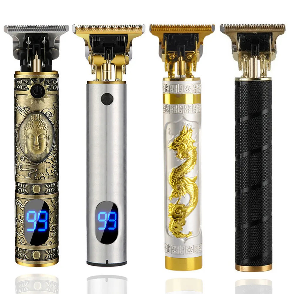 

Новейший! Машинка для стрижки волос для мужчин, профессиональная, в ретро-стиле, T9, беспроводная