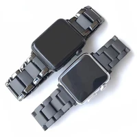 new ceramic strap for apple watch 7 45mm 41mm metal frosted bracelet wristband for iwatch 6 5 4 3 se 44mm 42mm 40mm 38mm correa