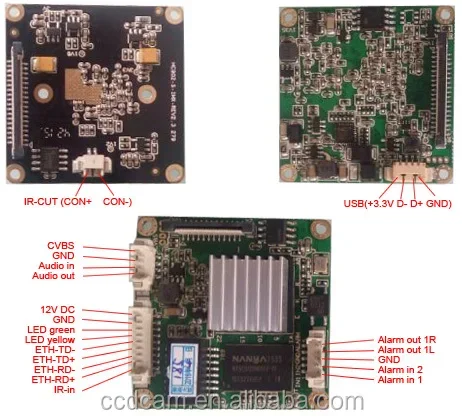 H.265 Star Light Camera 1/1 8 дюйма 2MP модуль камеры для Sony IMX185 CMOS IP-модуль