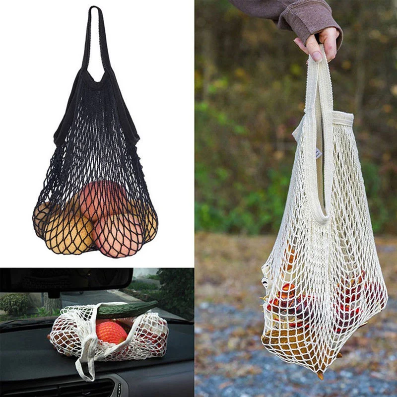 

Reusable Grocery Produce Bags Eco-Friendly Cotton Mesh String Net Tote Bag Fruit Vegetable Organizador Storage Bags