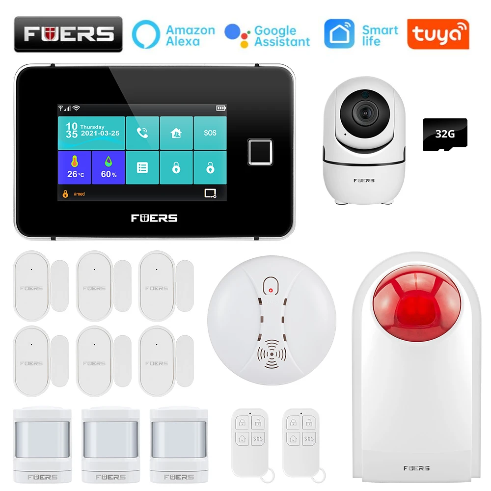 

Система охранной сигнализации FUERS с поддержкой Wi-Fi, GSM, датчиком температуры и влажности