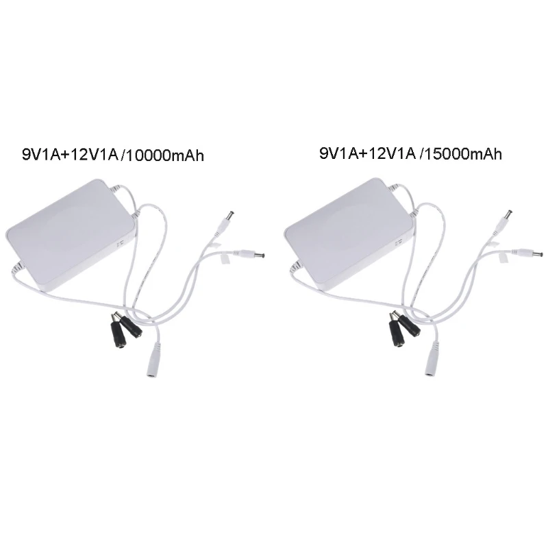 

Для маршрутизатора и камеры видеонаблюдения, 9 В + 12 В 1 А для литий-ионного аккумулятора постоянного тока 10000 мАч 15000 мАч,