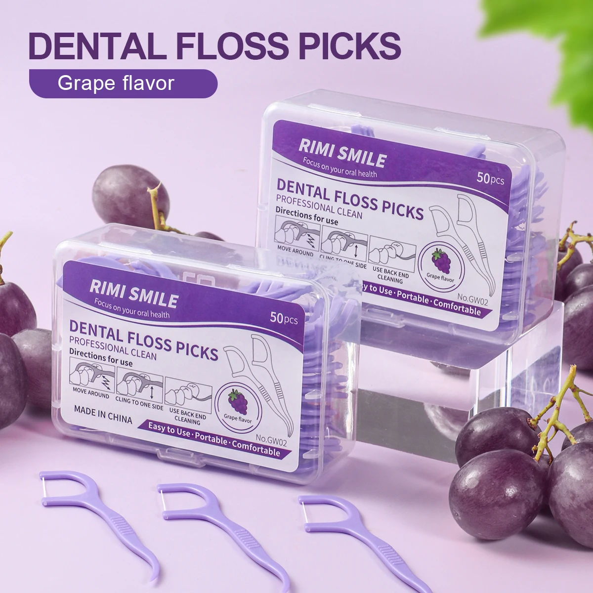 

Одноразовые зубочистки с виноградным вкусом