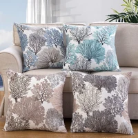 45x45cm plant pattern linen pillow case ins stylepillow sofa print cushion case livingroom couch decorative throw pillows