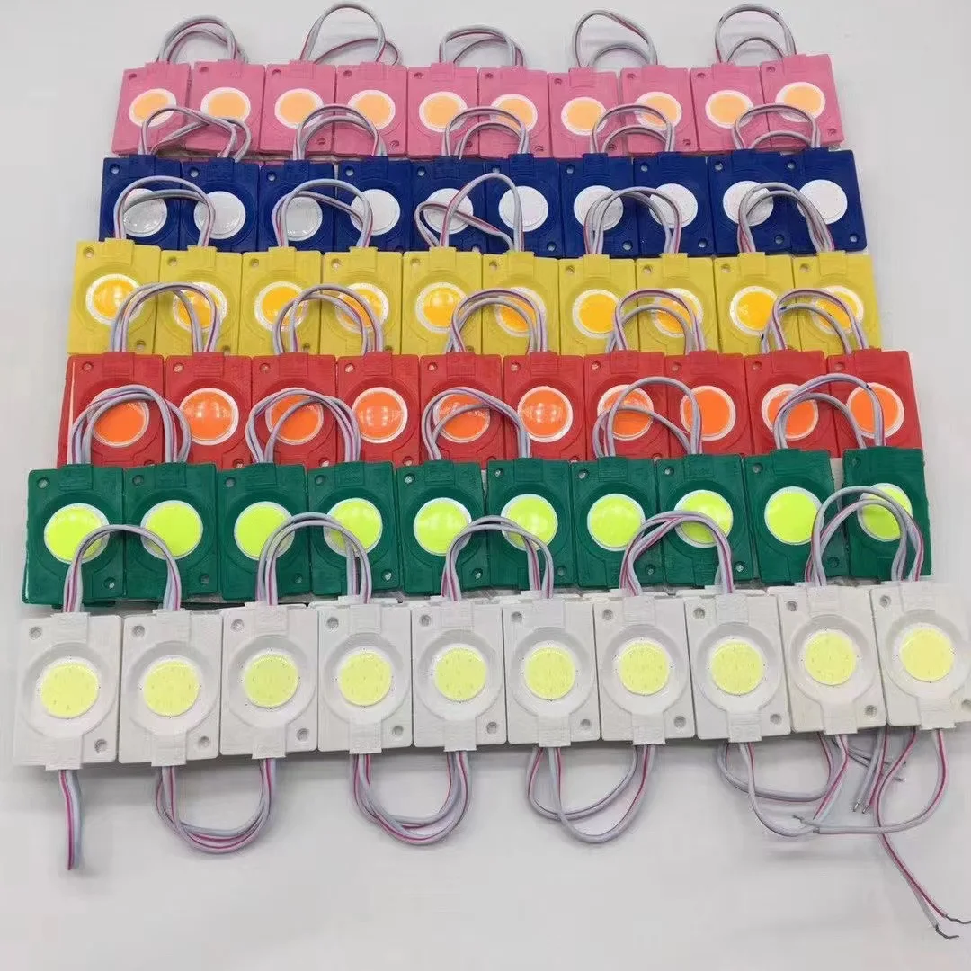 

20Pcs/Lot IP65 Waterproof Round Chip 2.5W DC 24V COB LED Module Injection Molding Cold Warm White For Truck