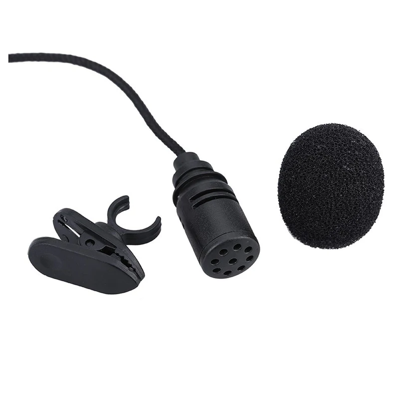 Buy Retail Mini Portable Clip-on Lapel Hands-free 3.5mm Jack Condenser miniphone Mic for Computer PC Laptop Loudspeaker on