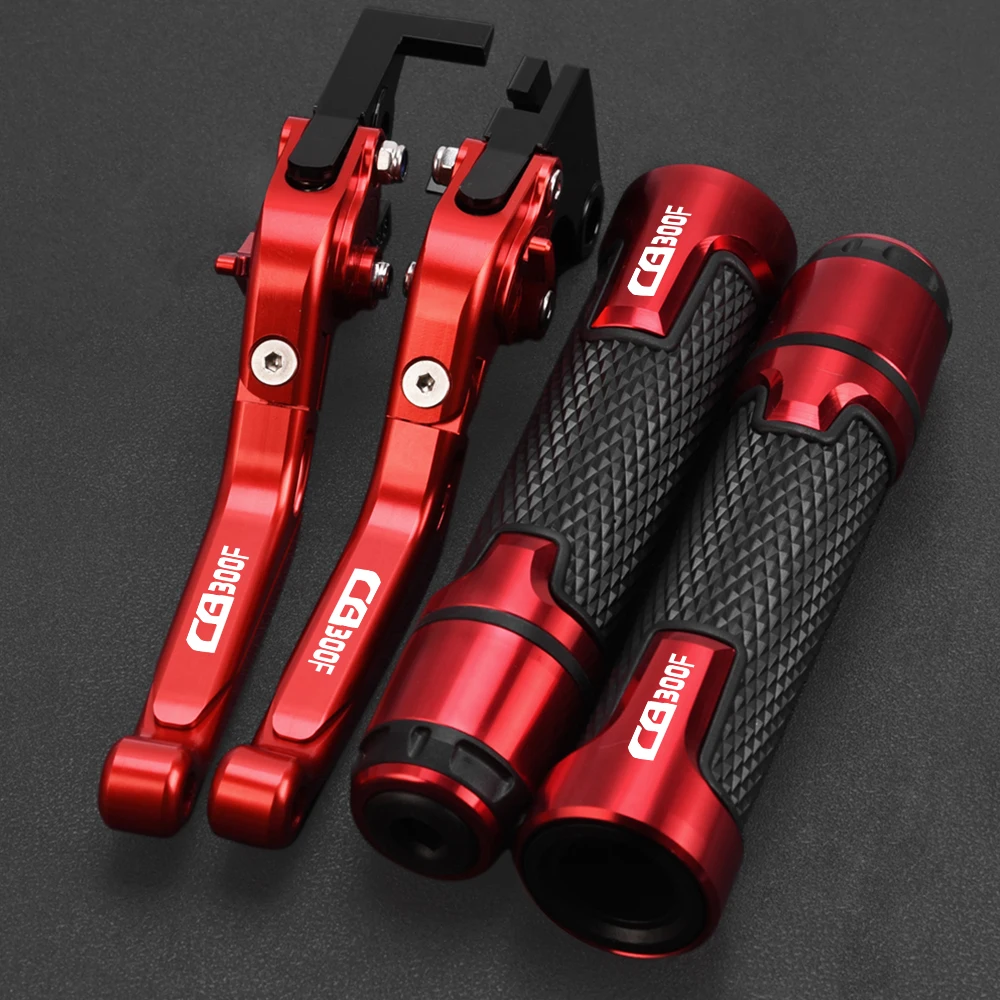 

Motorcycle Aluminum Adjustable Brake Clutch Levers Handlebar Hand Grips Ends FOR HONDA CB300F CB 300F 2014-2018 2017 2016 2015