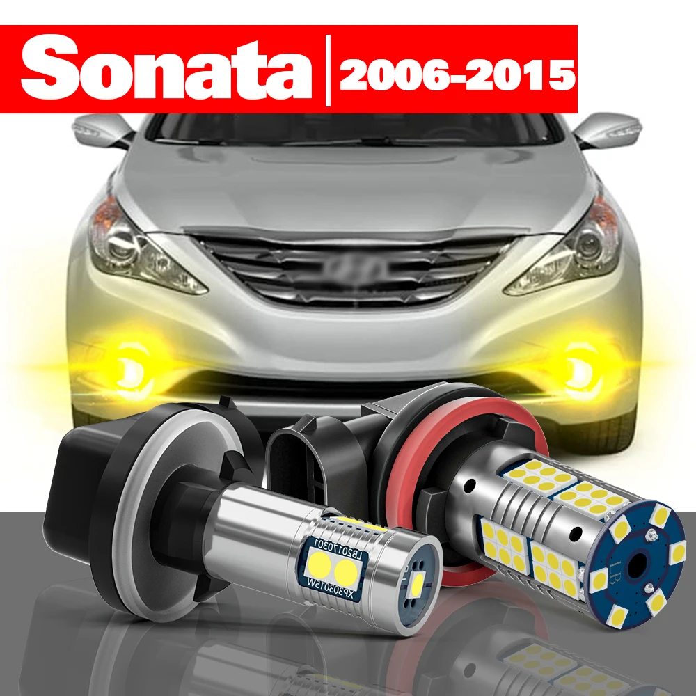 

For Hyundai Sonata 2006-2015 Accessories 2pcs LED Fog Light 2007 2008 2009 2010 2011 2012 2013 2014