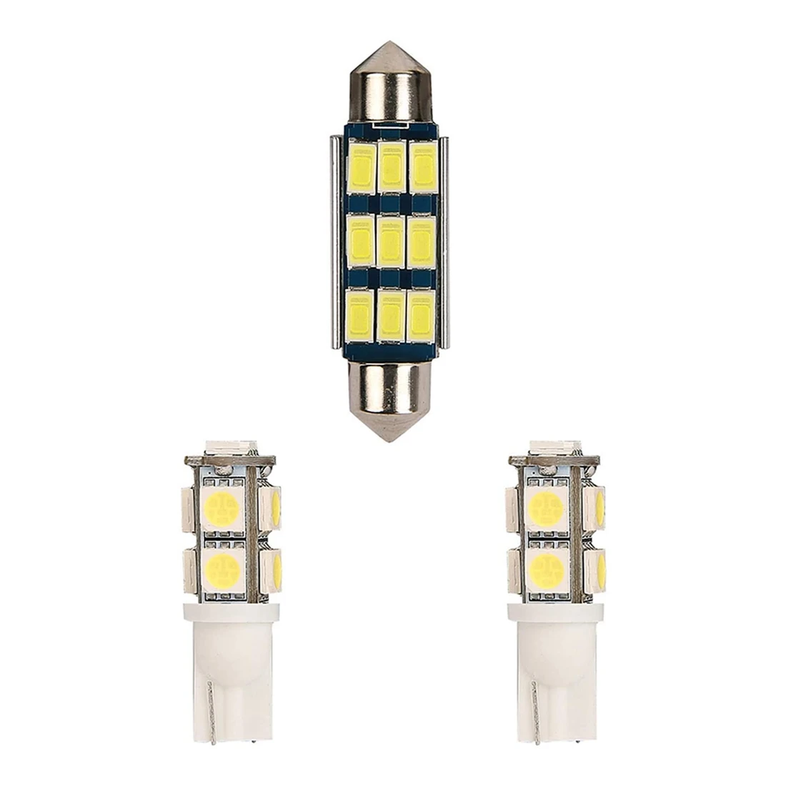 

JK Dome Light Bulbs, Interior Bright White Upper LED Reading Map Lights Kit for Jeep Wrangler JK 2007-2017 4-Door - 3PCS