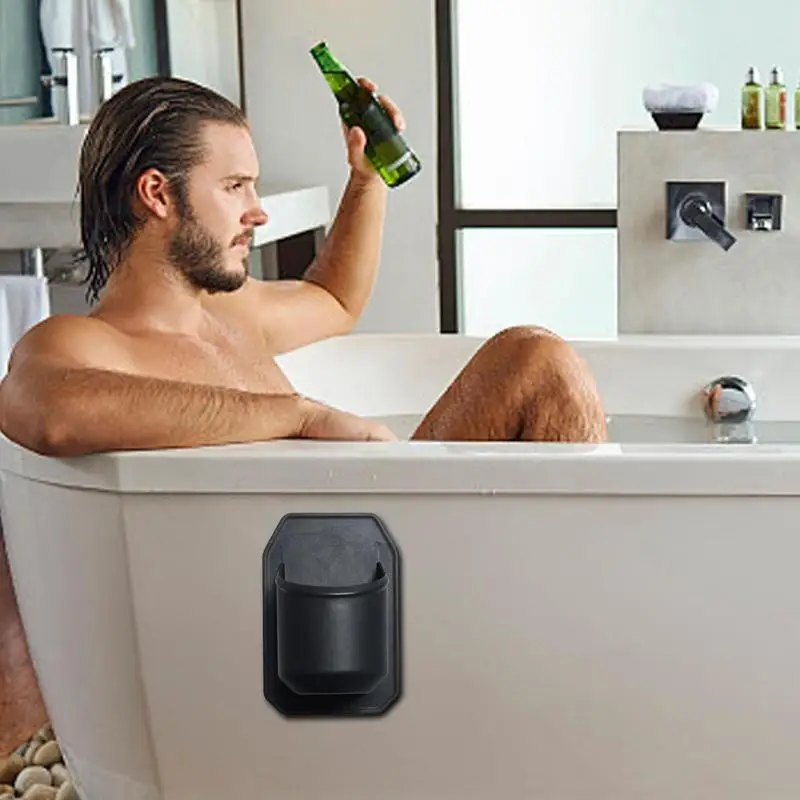 

Bathroom Shower Beer Holder Bath Seamless Rack Gray Wall Mounted Space Aluminum Toilet Shampoo Holder Shelves Shelf Organizer.