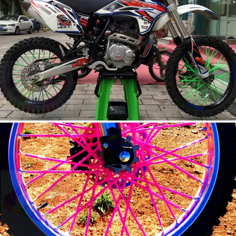 Новый мотоцикл 36 шт. комплект колесной обода со спицами кожаный чехол для MX