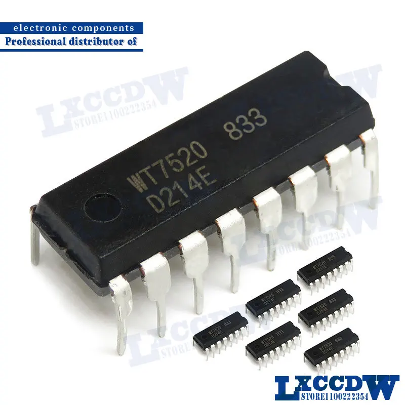 5 шт. WT7527S DIP16 WT7527 DIP-16 WT7527 N161 DIP WT7520 WT7514L WT7514 WT7518D WT7518 WT7510 DIP-8