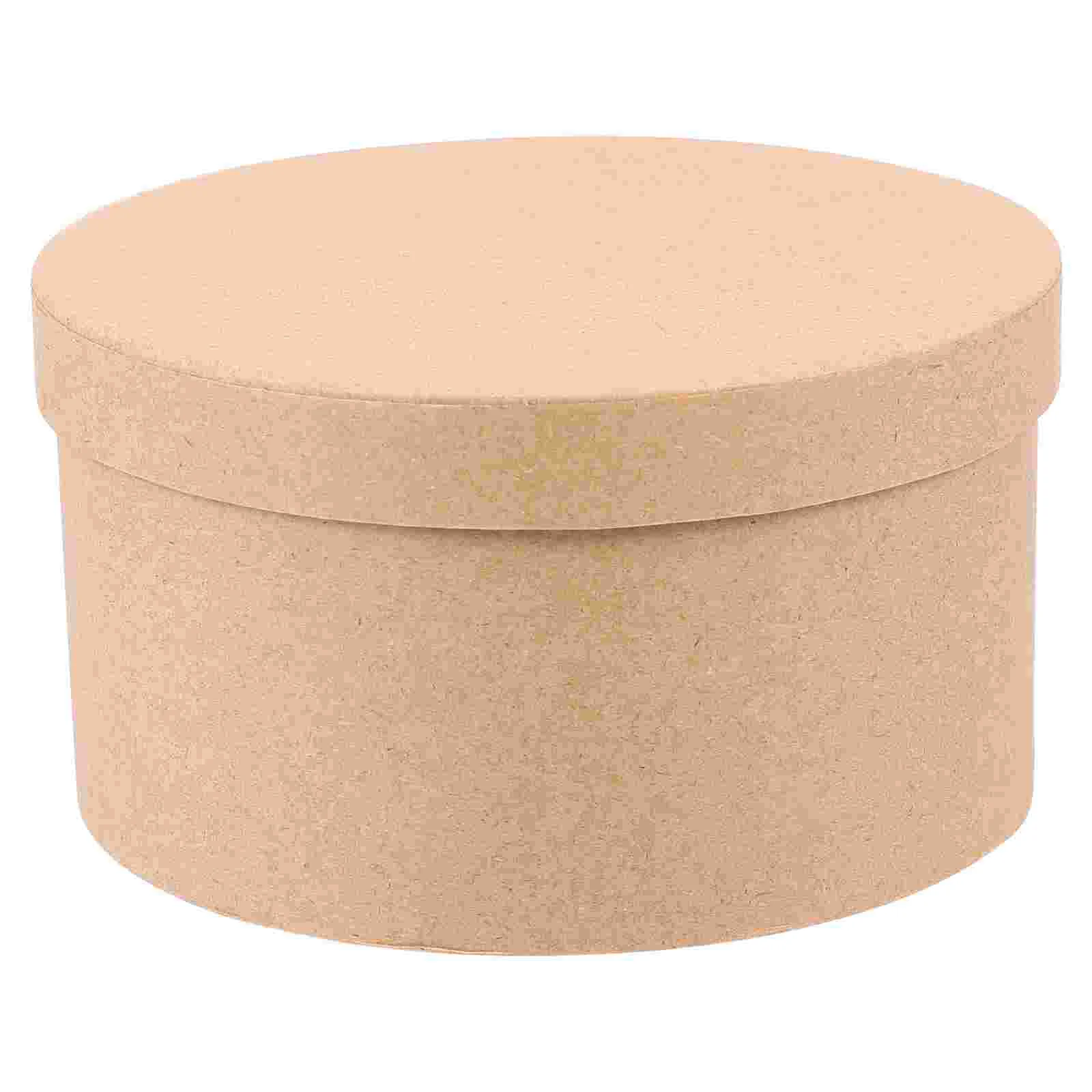 

Box Boxes Paper Cookie Round Kraft Cake Cupcake Container Bakery Gift Flower Mache Packaging Carrier Empty Holder Chocolate