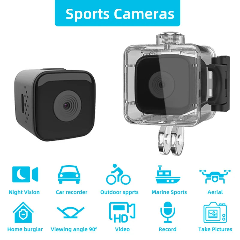 

Mini kamera sportowa Ultra HD 1080P kamera sportowa Mini kamery nagrywanie wideo kamera nurkowa 30M wodoodporna Surprise price