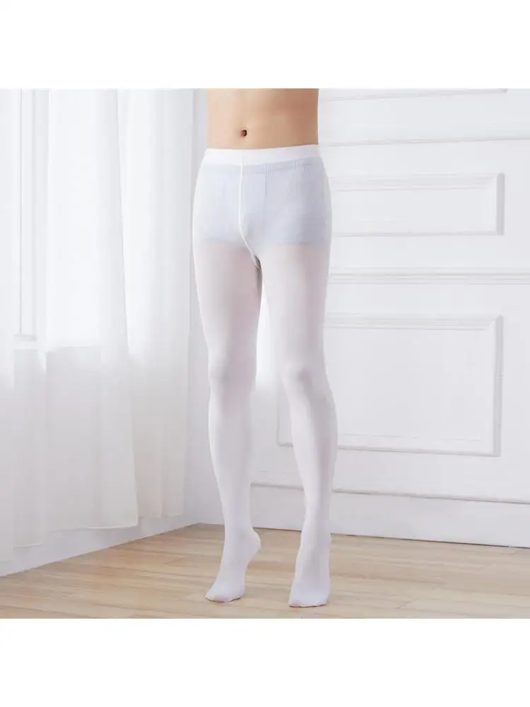 2024 мужские колготки расширенные черно-белые весенне-осенние тонкие спортивные