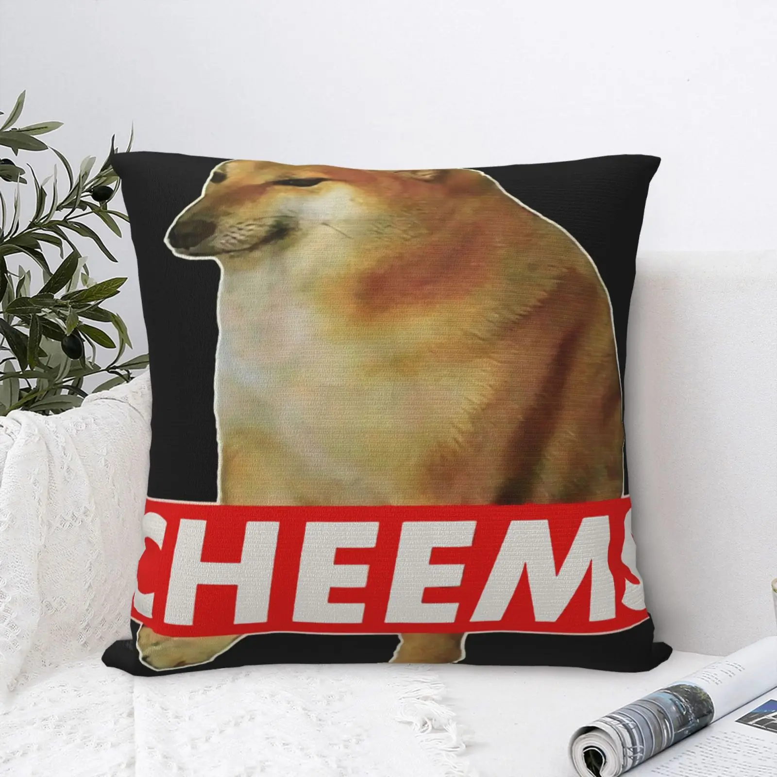 

Cheems Meme Dog Pet Balltze Doge чехол подушка Dakimakura подушки дивана декоративные подушки для гостиной Черная задняя подушка