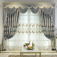 new cashmere embroidered curtains european style villa living room atmosphere curtain floor shade curtain cloth