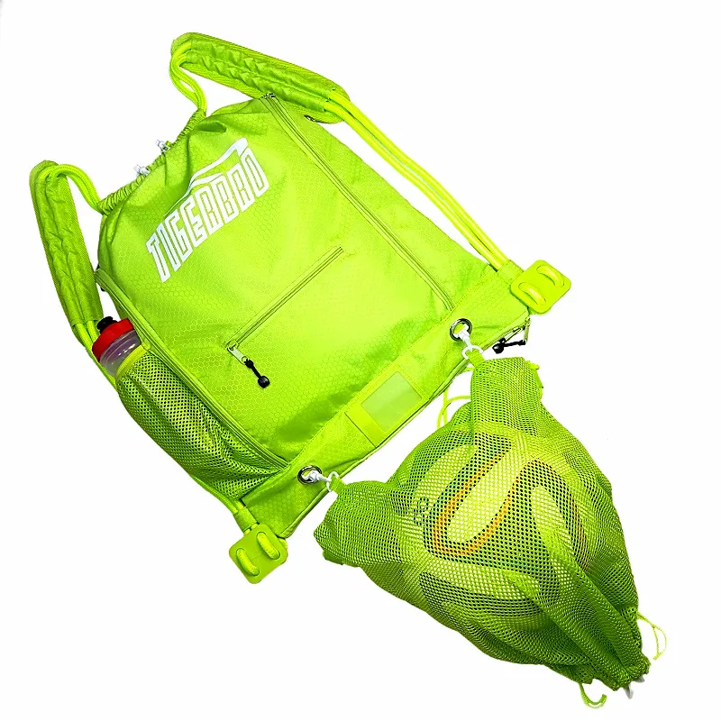 

Basketball Football Sports Bag Training Game Backpack Independent Shoe Warehouse Net Pocket Drawstring Multi-Functional