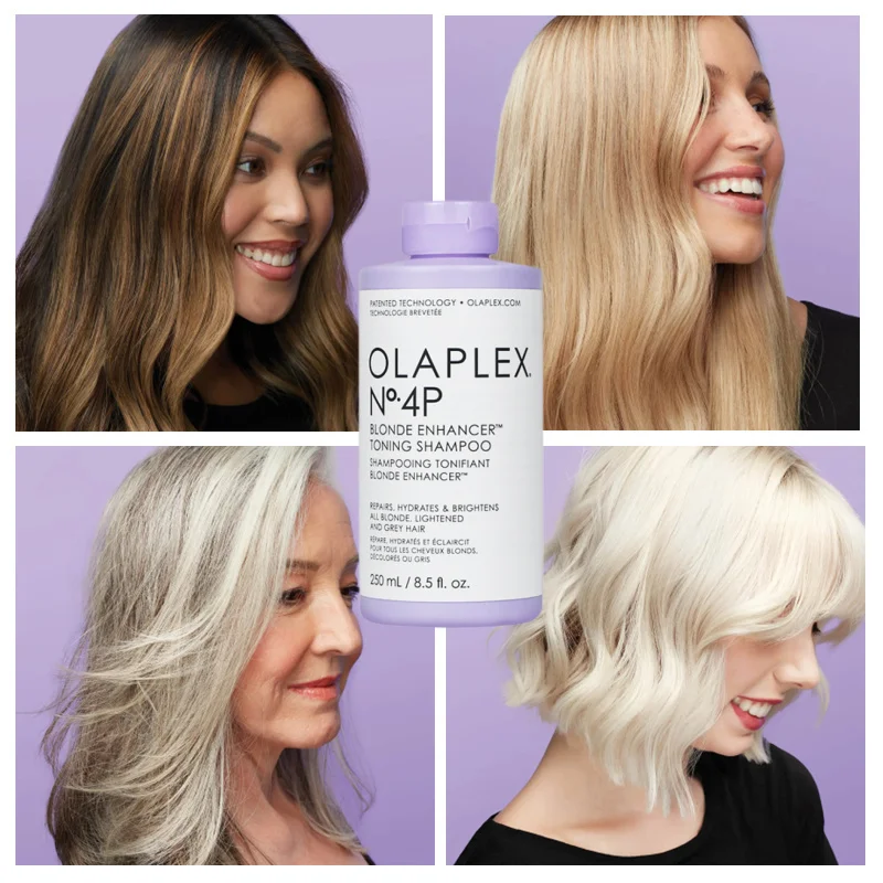 

Olaplex No.4p Blonde Enhance Toning Shampoo Blonde Hair Yellowing Fixation Hair Tones Nourishes And Brightens Hair Care 250ml