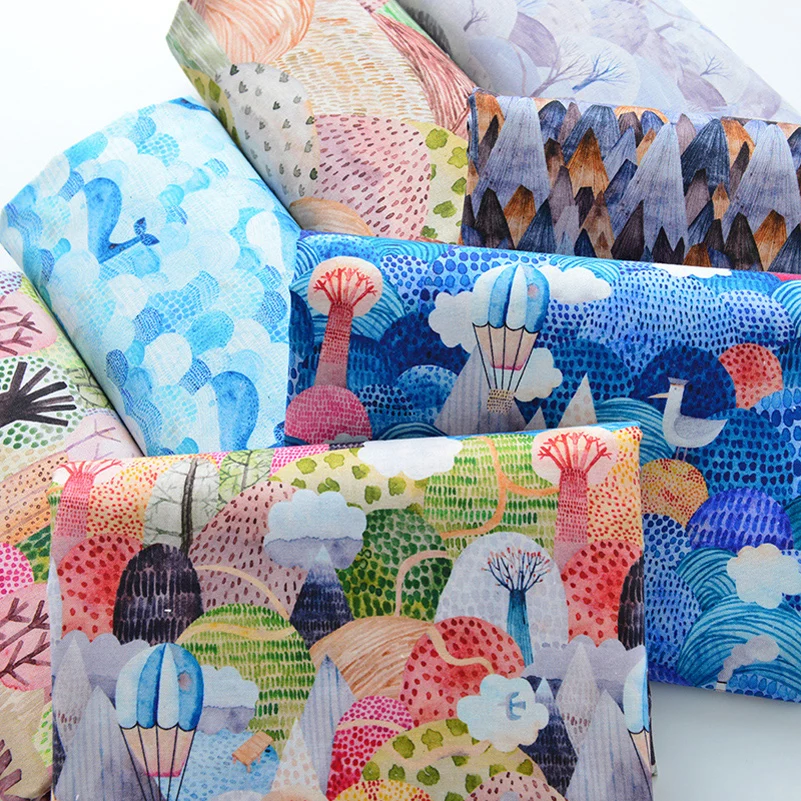 

Хлопковая ткань для шитья печатные DIY Ручная работа квилтинг пэчворк рукоделие принадлежности на метр хлопковая ткань для шитья