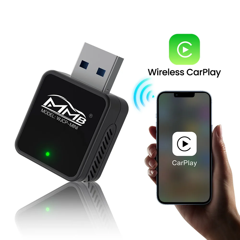 

MMB Мини Беспроводной Адаптер Apple CarPlay Smart Car Ai Dongle Онлайн Обновления BT 5.2 Plug and Play Для Audi Benz Kia Honda Toyota