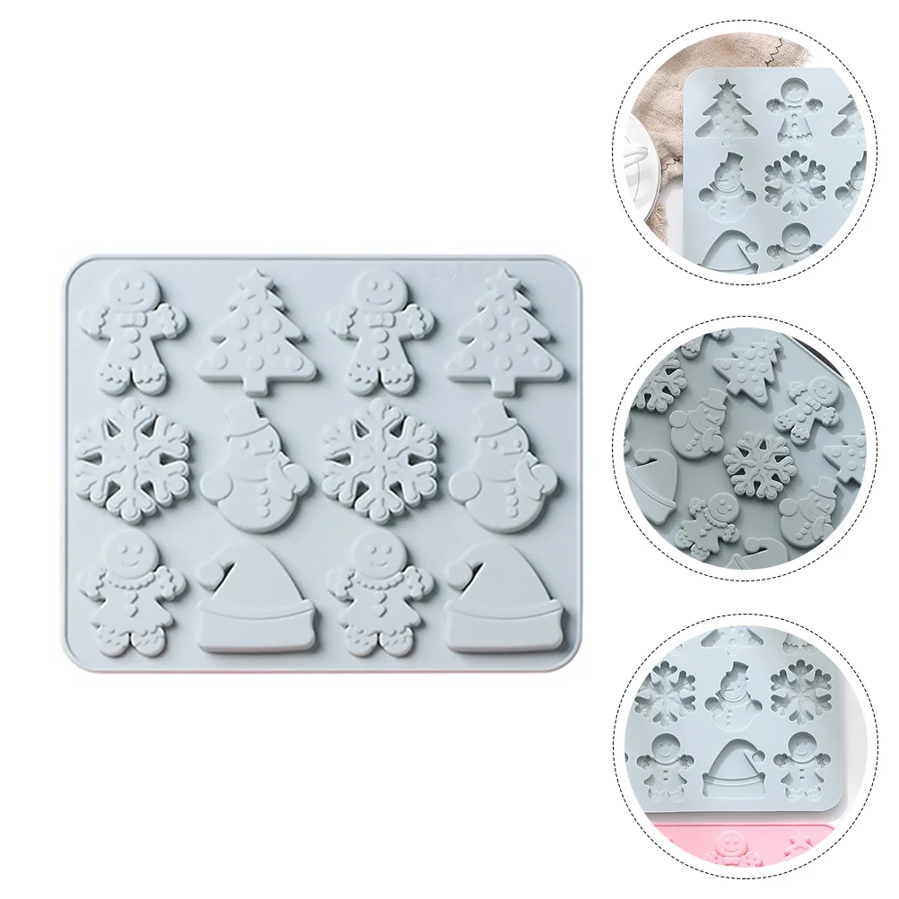 

Christmas Molds Silicone Mold Gummycandy Chocolate Cake Cane Box Diy Biscuit Baking Fondant