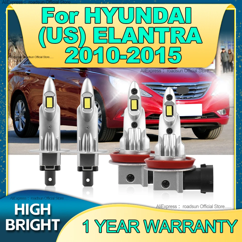 2/4 шт. беспроводные автомобильные лампы 180 Вт H11 H1 6000K для HYUNDAI (US) ELANTRA 2010 2011 2012 2013 2015