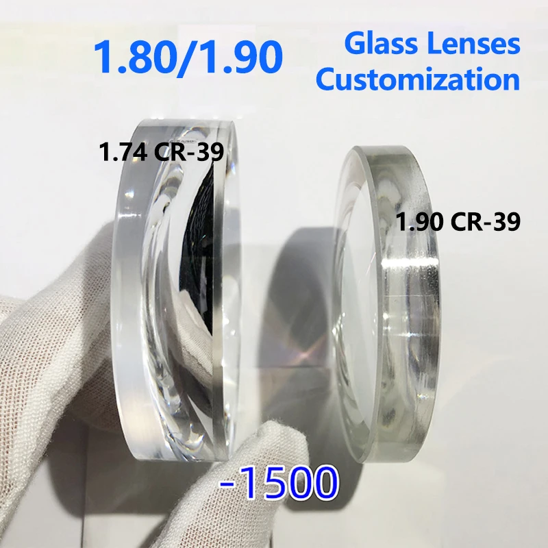 1 80 1.90 стеклянные линзы высокого разрешения оптические для коррекции миопии