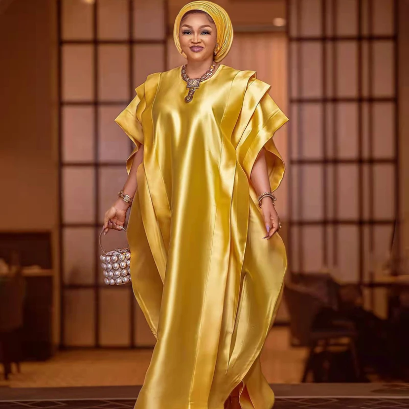 

2022 Elegant New Muslim Fashion Dubai Abayas Boubou Robe Outfits Kaftan Long Maxi Dress Dashiki African Dresses for Women