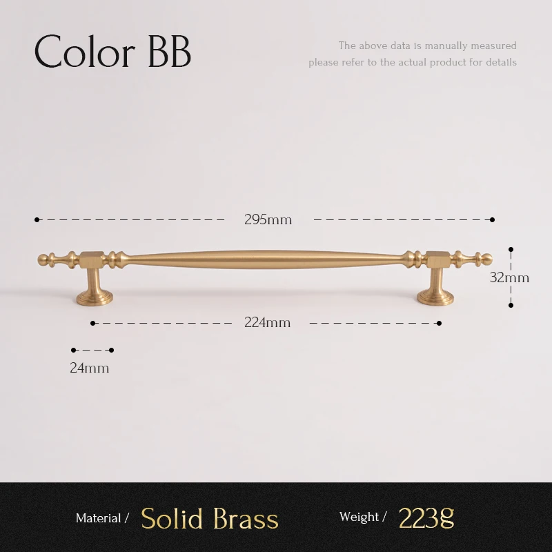 

Сантая Ручки для шкафов из латуни матовые