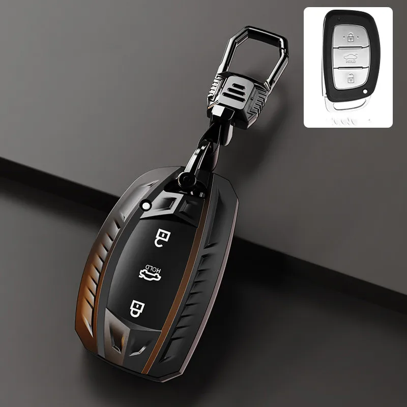 

Для Hyundai IX25 IX35 I20 I30 I40 hb20 Santa Fe Creta Solaris 2017 3 кнопки оболочка аксессуары автостайлинг чехол для автомобильного ключа